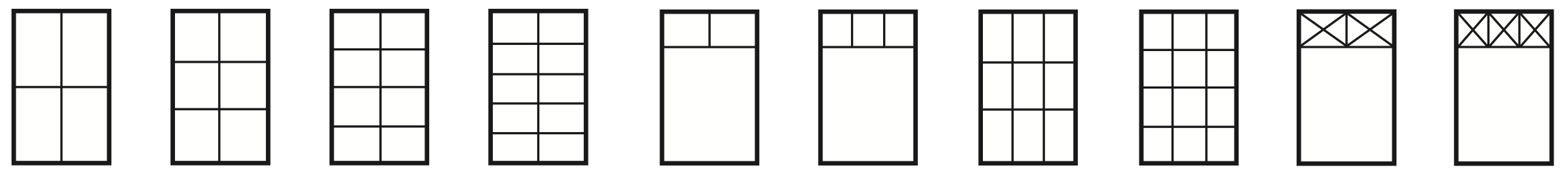 Glaspartier till uterum finns även med spröjs