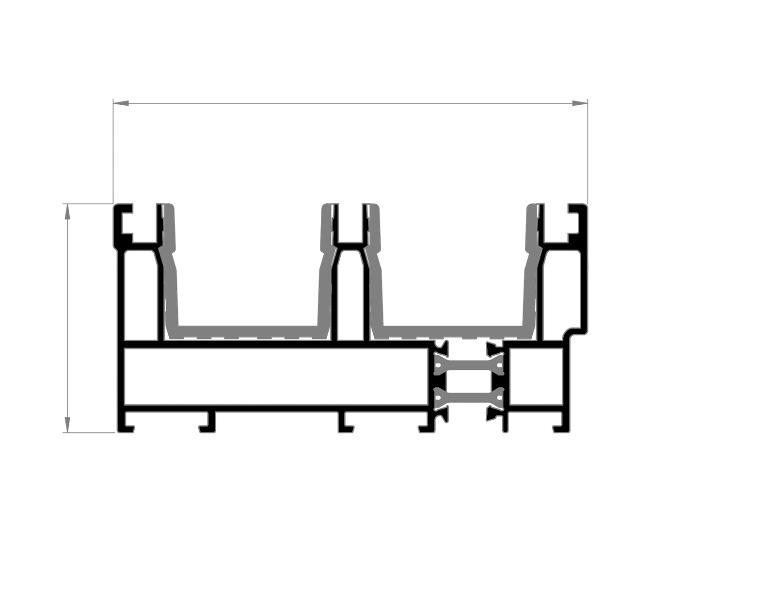 Glaspartier till uterum behöver vintertid ett uterumsparti bruten köldbrygga